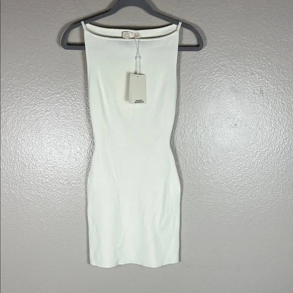 Monday Swimwear Camerelle Dress in Ivory Knit Rib - Picture 5 of 10